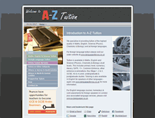 Tablet Screenshot of a-ztuition.co.uk